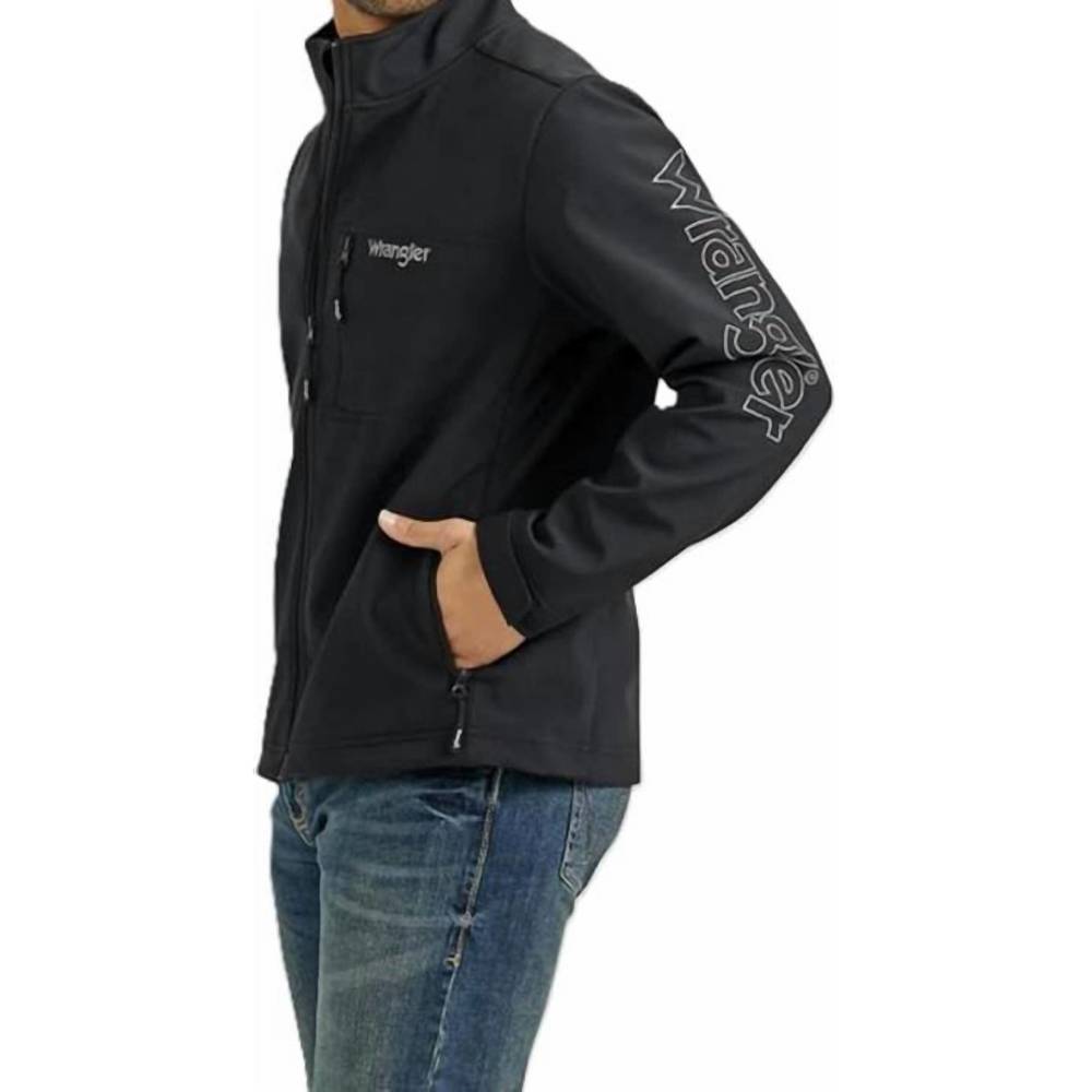 NEW WRANGLER men's trail jacket in black